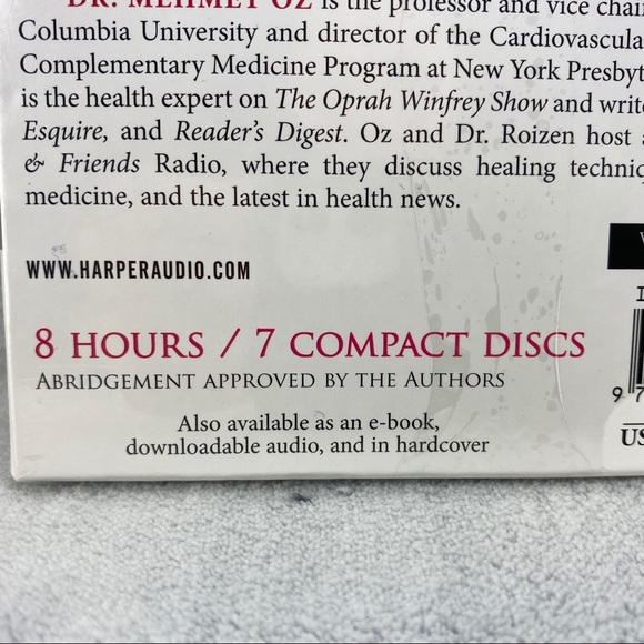 You The Owners Manual Audio Book CD Set by Dr. Oz 2008 Edition. New Sealed - Picture 3 of 7
